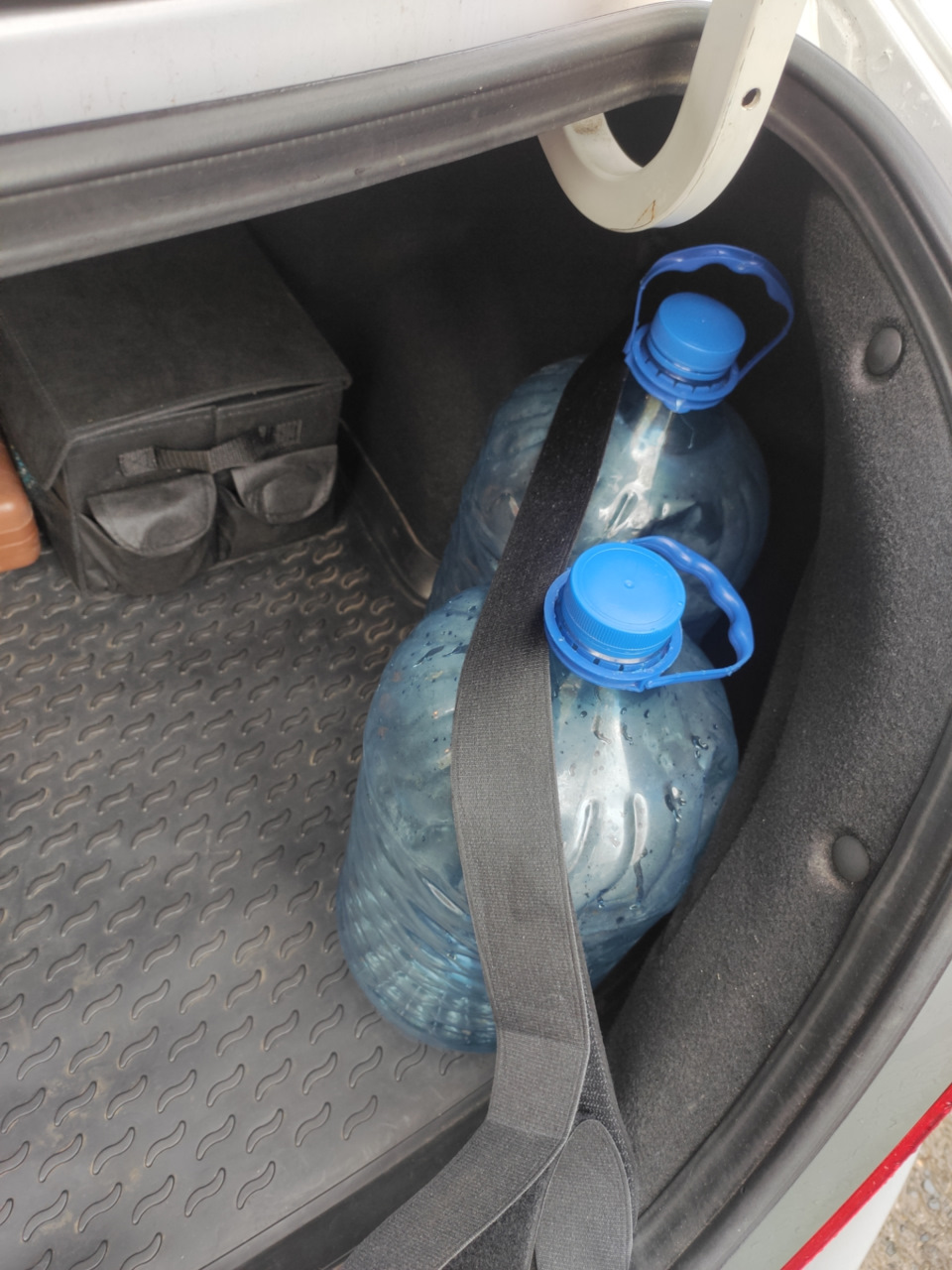 4#пол в багажник из фанеры своими руками# — Hyundai Solaris, 1,6 л ...