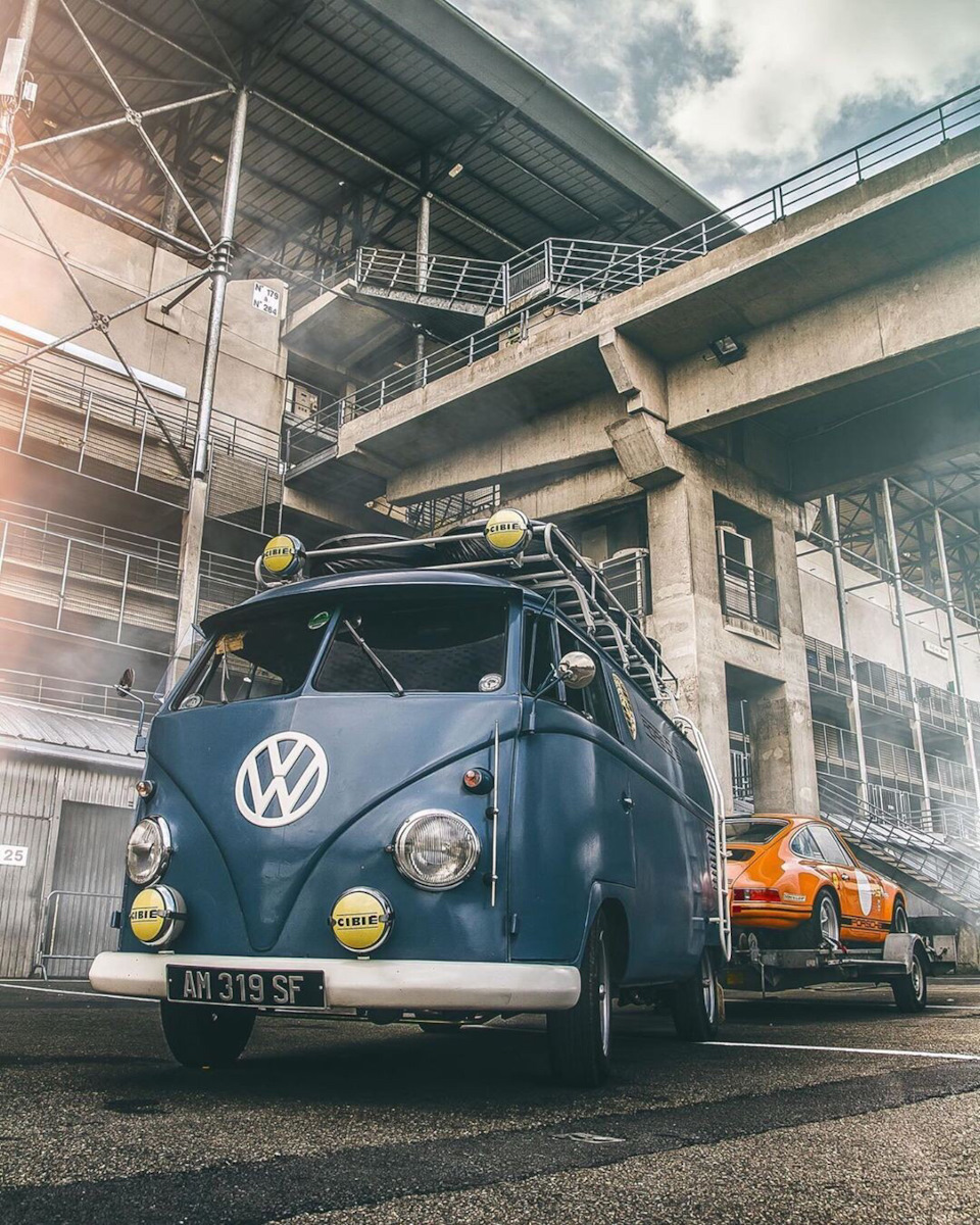 Amazing track. VW Porsche Bus.