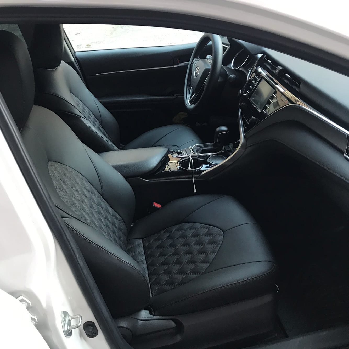 Каркасные чехлы экокожа Nappa двойной ромб на Toyota Camry 70 — FILAR ...