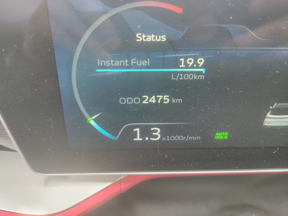 Сколько литров в баке у Geely Coolray, если на обометре показан запас ...