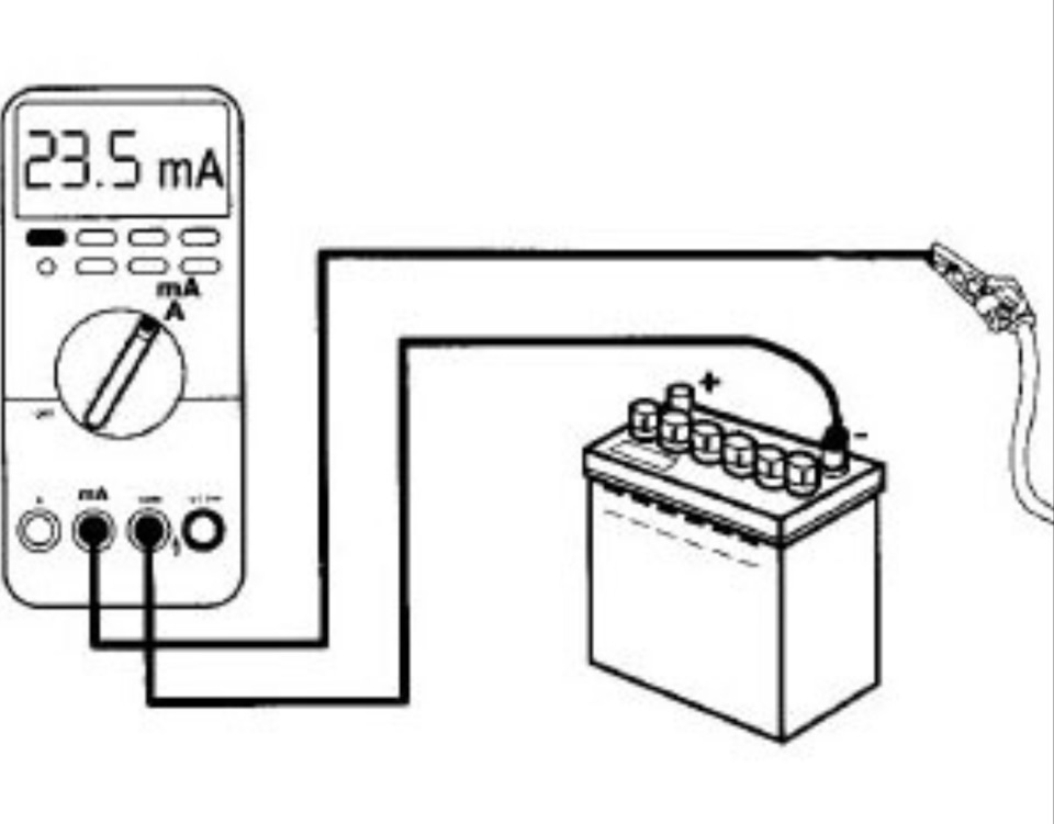 Как мерить амперы. Проверка мультиметром силу тока аккумулятора схема. Схема подключения мультиметра при измерении силы тока. Схема проверки тока утечки АКБ 12в. Схема подключения мультиметра для проверки утечки тока в автомобиле.