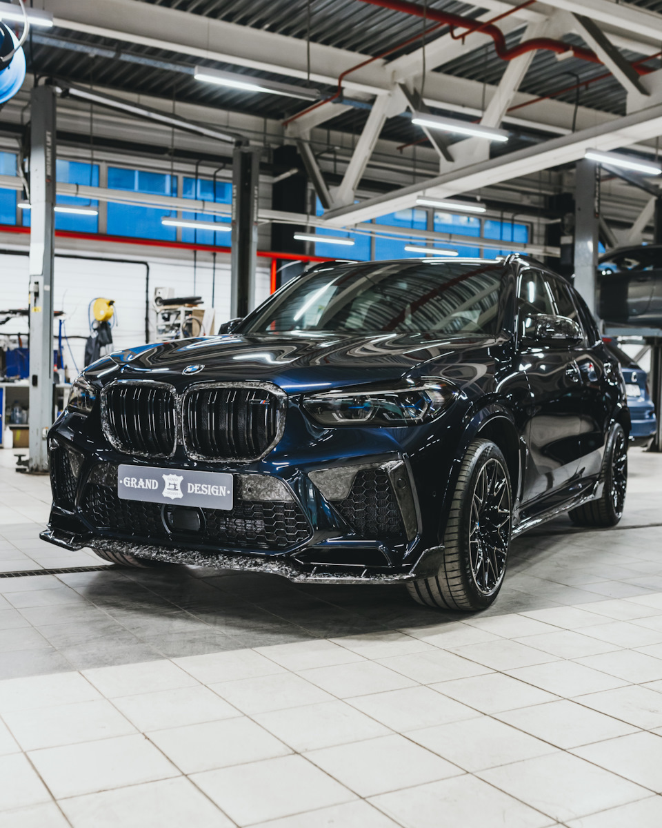 Изготовление обвеса и декоративных элементов кузова из кованого карбона на  BMW X5M Competition — Grand Design на DRIVE2