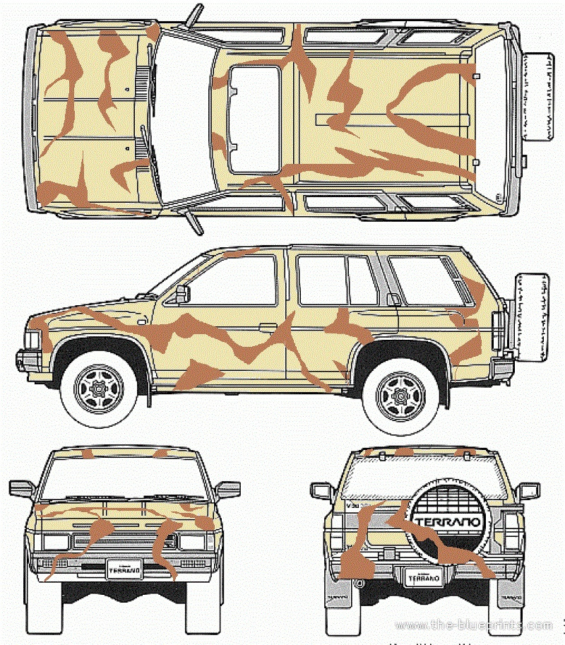 Ниссан террано схема салона