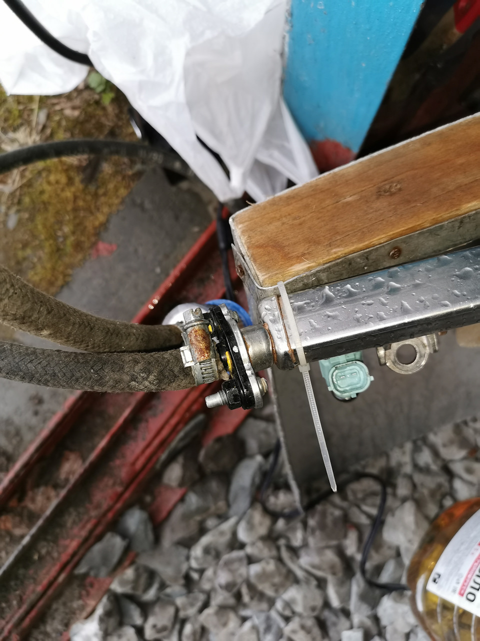 Промывка бензиновых форсунок с помощью лопаты — Hyundai Solaris (2G), 1 ...