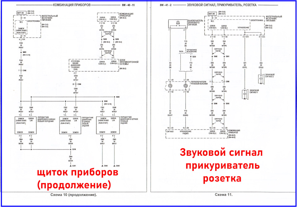 Электросхема додж