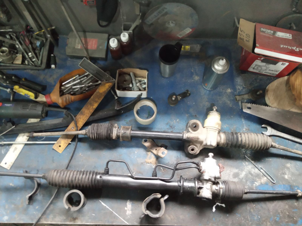 Замена обычной рейки на гидроусилитель — Hyundai Lantra I, 1,5 л, 1993 ...