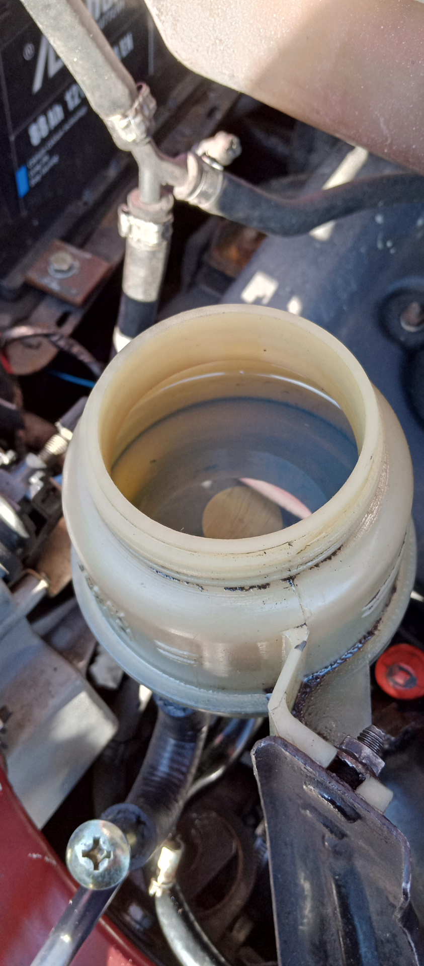 Замена масла в гидроусилителе. — FIAT Ducato II, 2,8 л, 1999 года ...