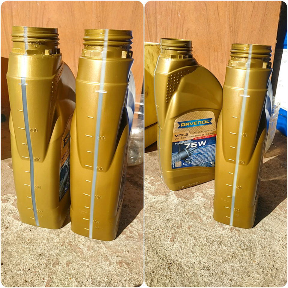 В итоге старого масла слилось 2.3 литра. — Skoda Octavia A7 Mk3