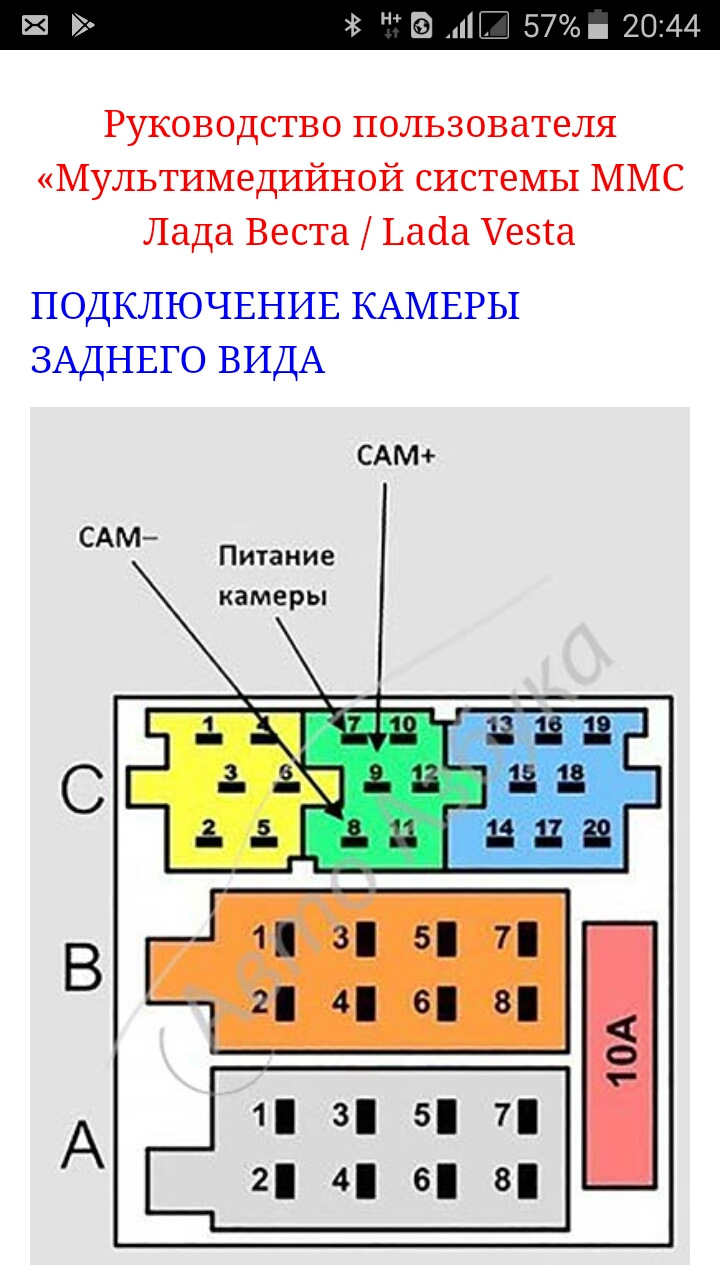 Подключение камеры vesta Натянул чехлы и не нашёл проводки под камеру - Lada Vesta, 1,6 л, 2019 года элек