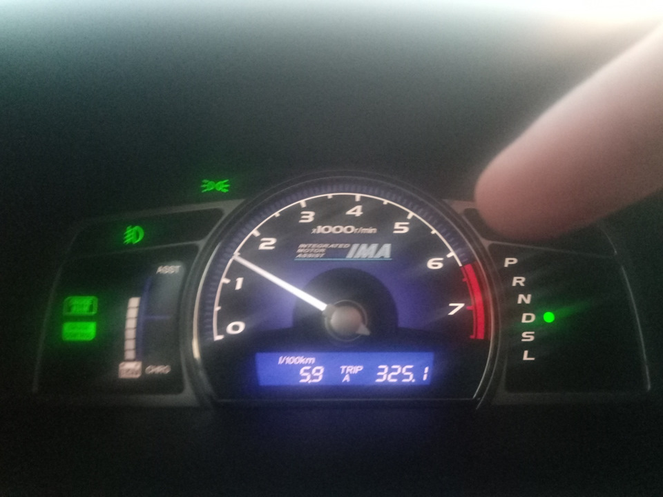 Расход — Honda Civic Hybrid (2G), 1,3 л., 2008 года | наблюдение | DRIVE2