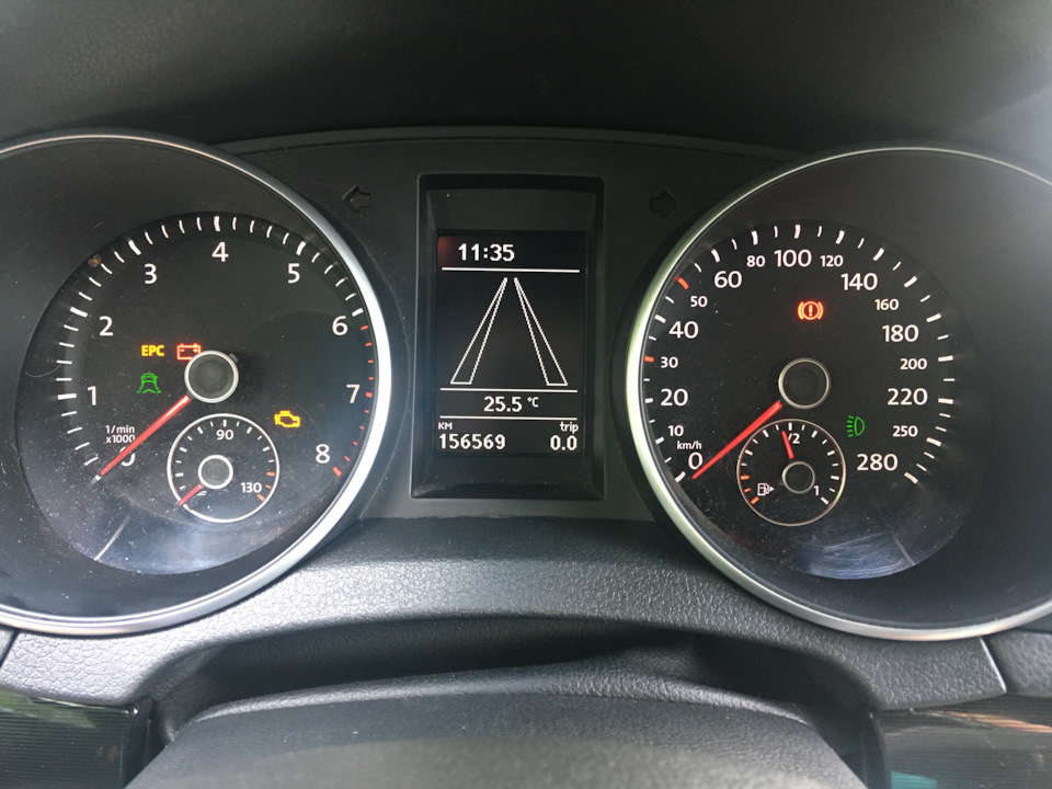 Вид приборки после правки eeprom. — Volkswagen Golf GTI Mk6