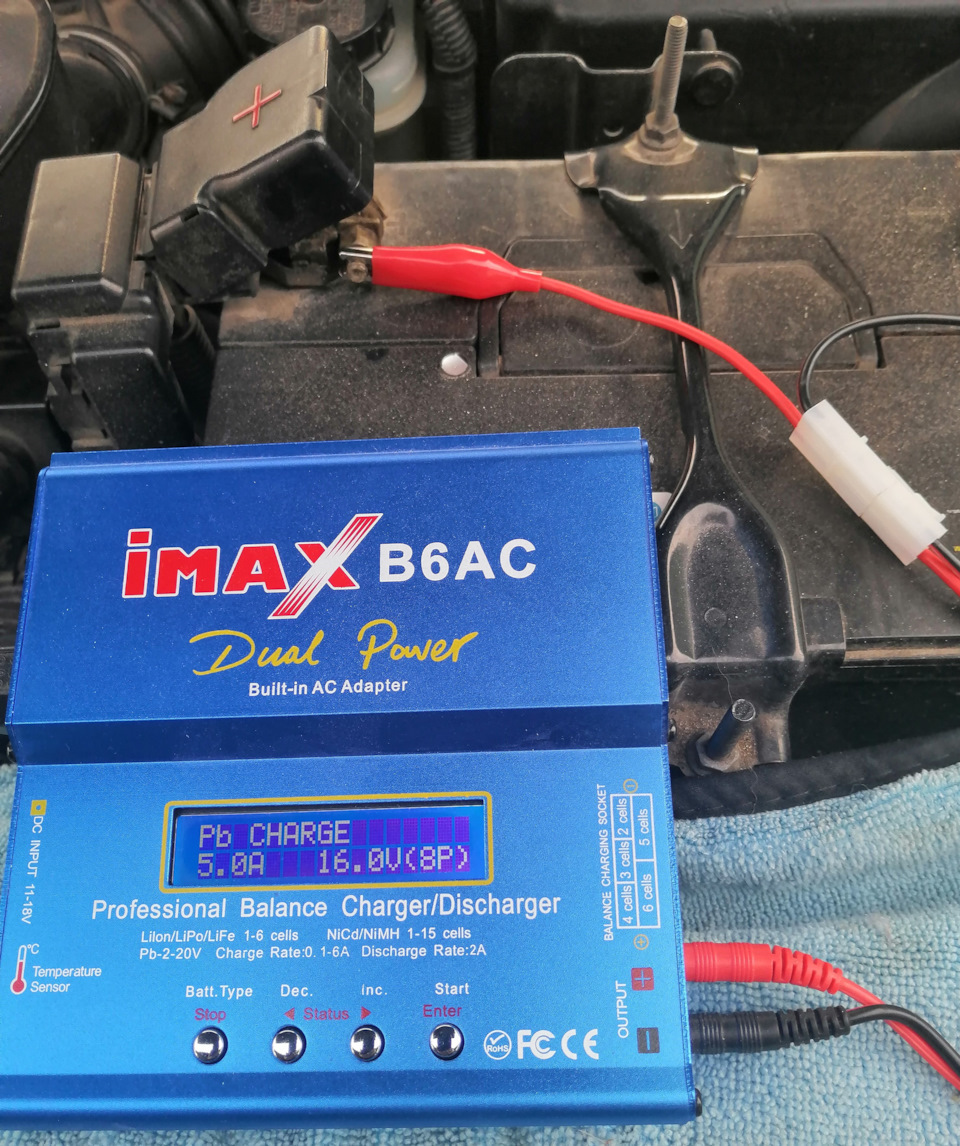 Китайская зарядка для аккумулятора. — Nissan X-Trail II (t31), 2,5 л ...