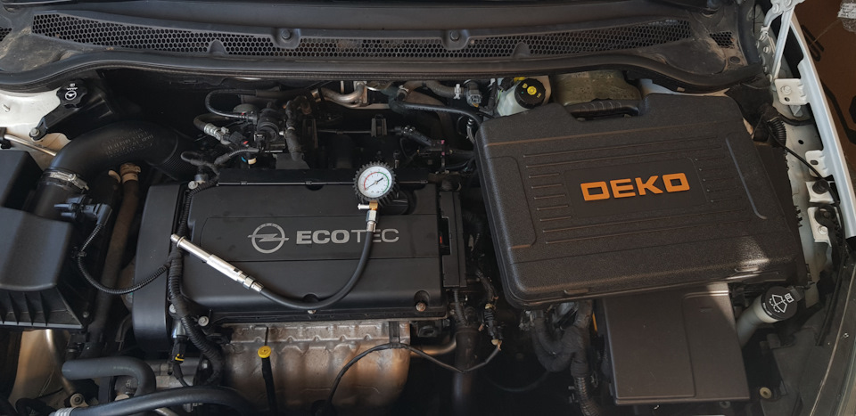 Замер компрессии💪 на Opel Astra J🚗 двигатель a16xer — Opel Astra