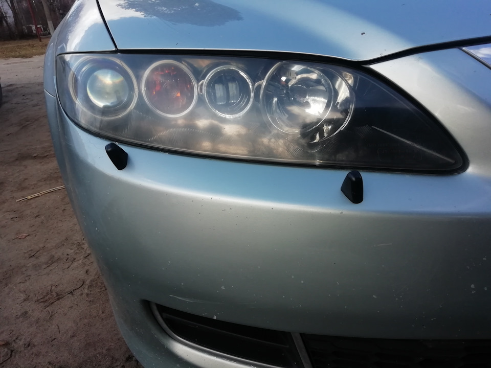 Заменил модули линз и поставил диодные птф. — Mazda 6 (1G) GG, 1,8 л ...