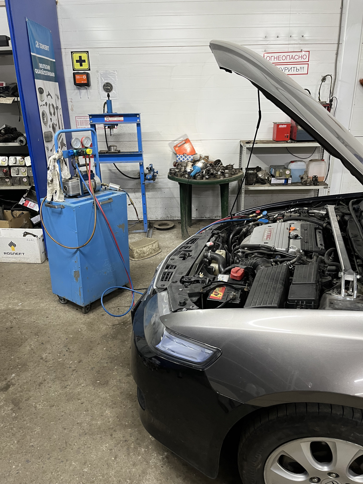 Полная замена системы A/C — Honda Accord (7G), 2,4 л, 2007 года | визит ...