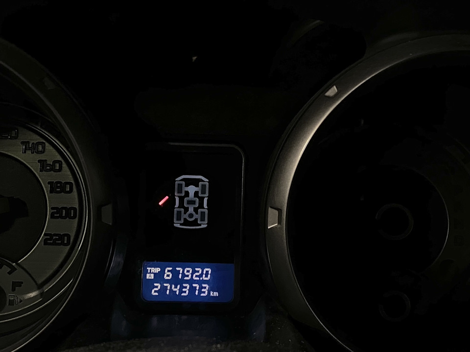 Пробег на момент замены — Mitsubishi Pajero (4G)