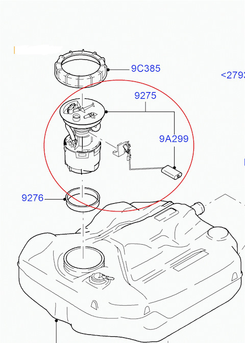 1602781 Насос топливный в сборе / C-Max, Focus-II Zetec-S 04~ Ford ...