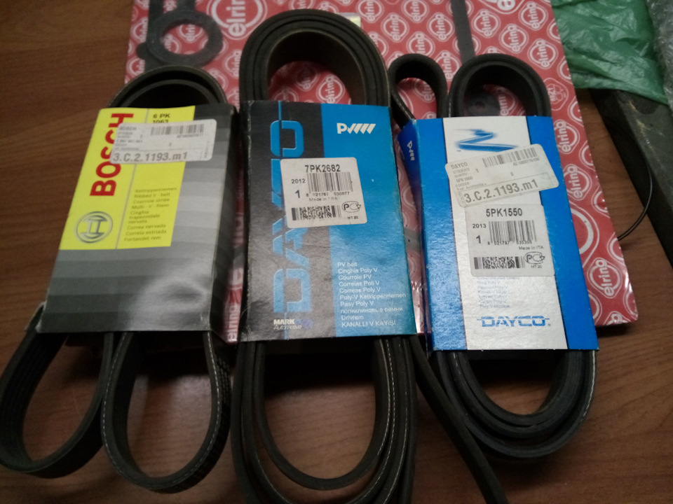 Ремни приводные на Peugeot 405, Peugeot 306, Suzuki Grand Vitara (2G ...
