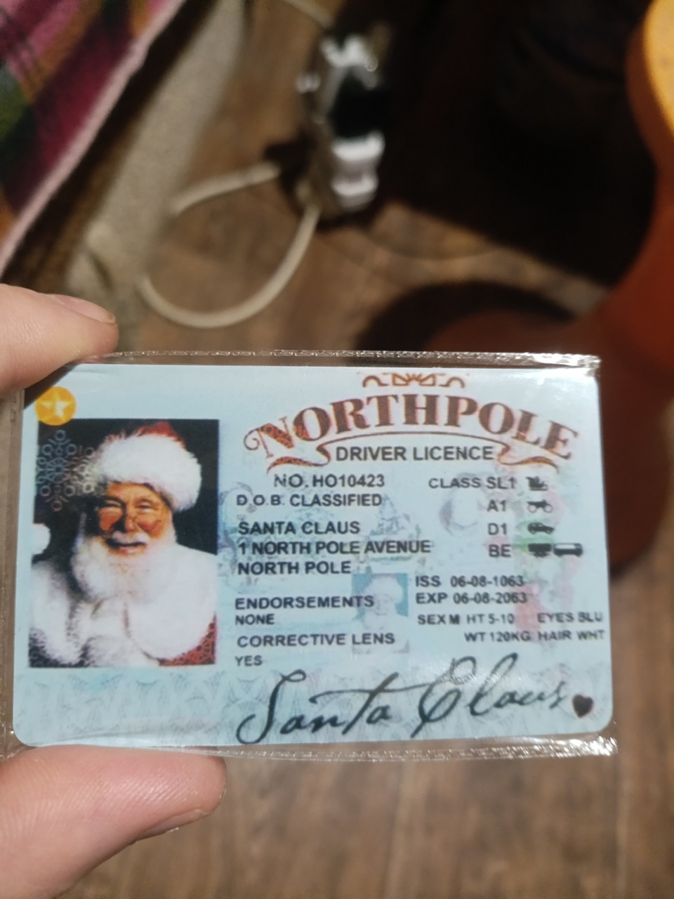 Водительское удостоверение (права) Санта Клауса 🧑‍🎄(Деда Мороза) — Lada ...