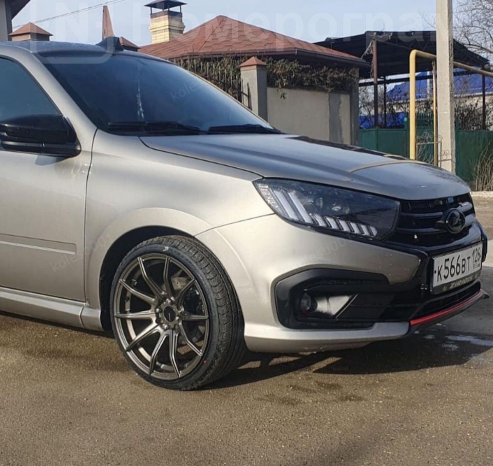 Full led фары на Лада Гранта (Lada Granta) FL. — Lada Гранта Лифтбек ...