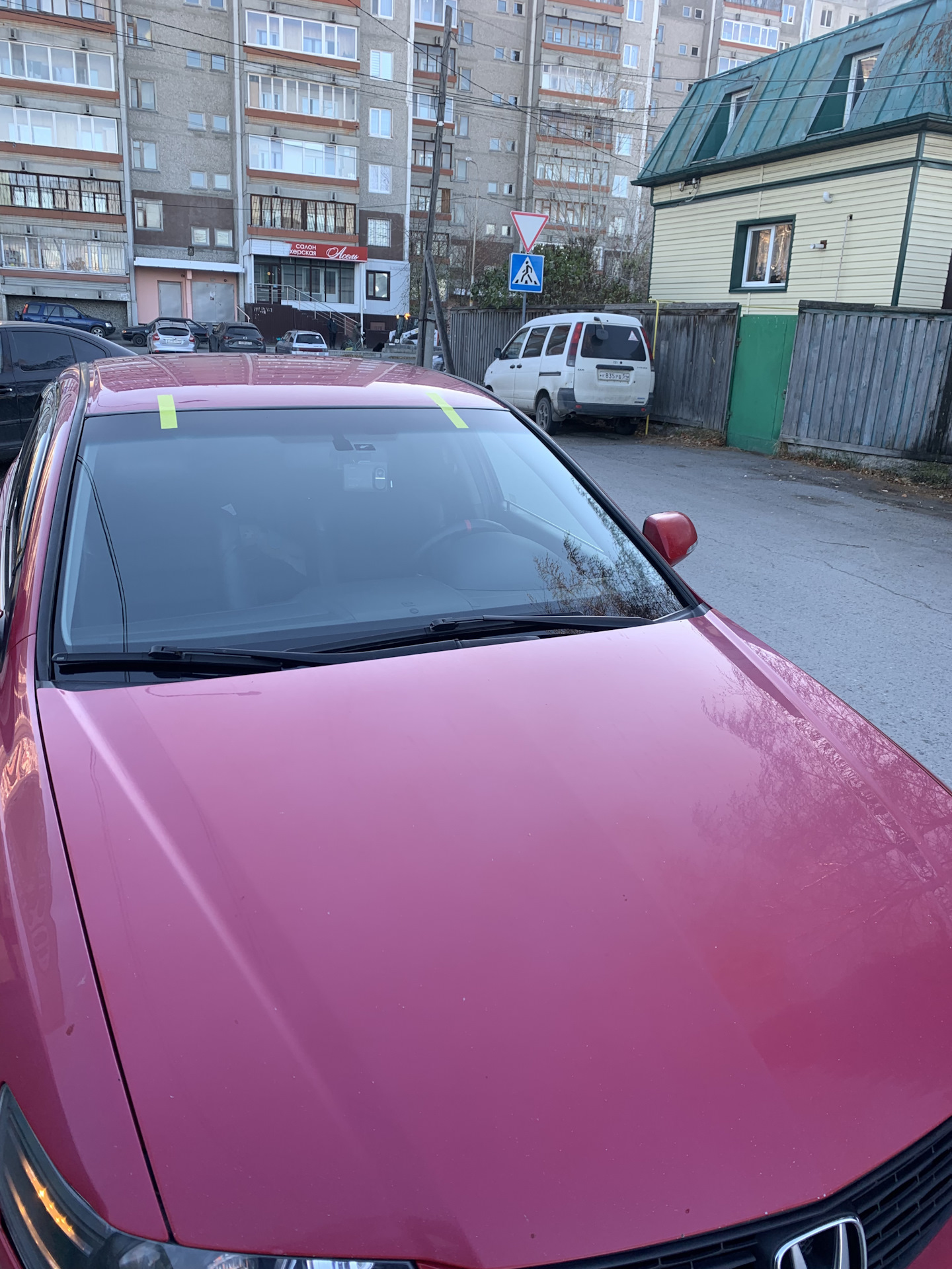 Замена лобового — Honda Accord (7G), 2,4 л, 2007 года | визит на сервис ...