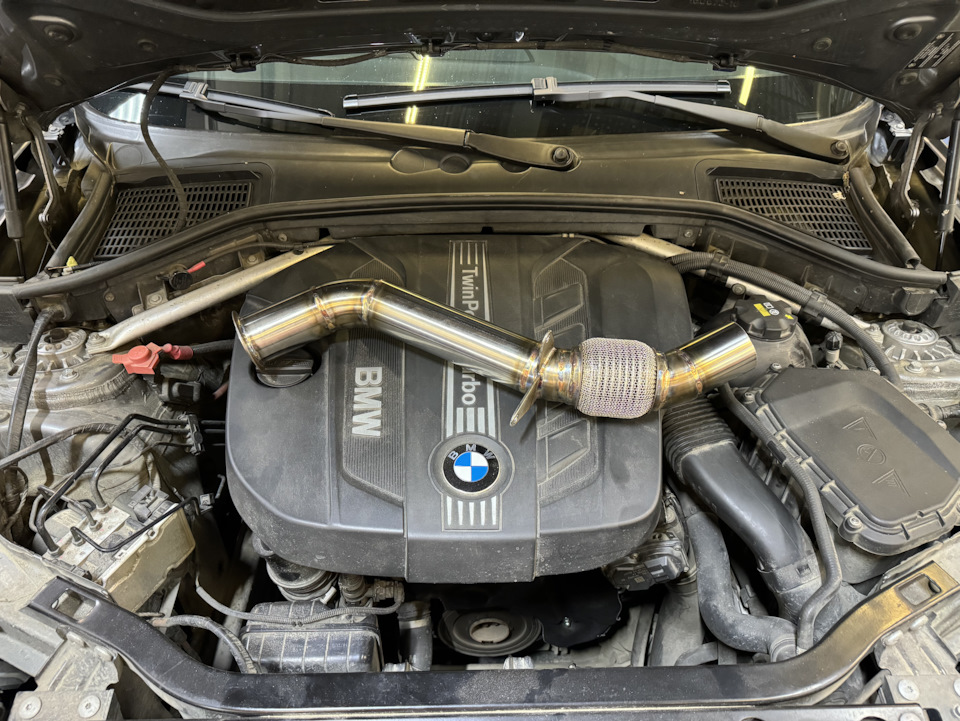 Downpipe. Stage2. Popcorn. — BMW X3 (F25), 2 л, 2013 года | запчасти ...