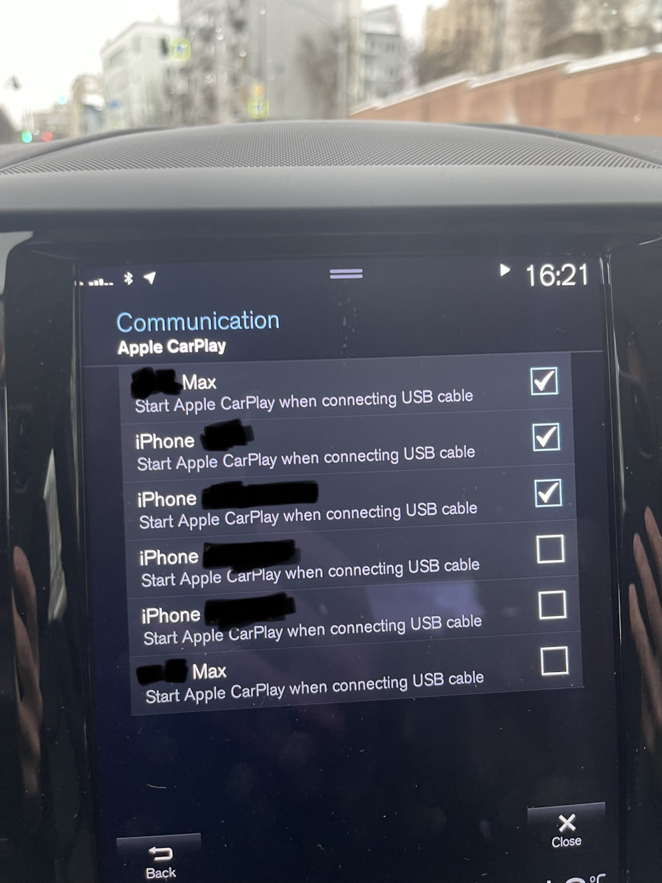 Список устройств в Carplay — Volvo XC60 (2G), 2 л, 2020 года | наблюдение |  DRIVE2