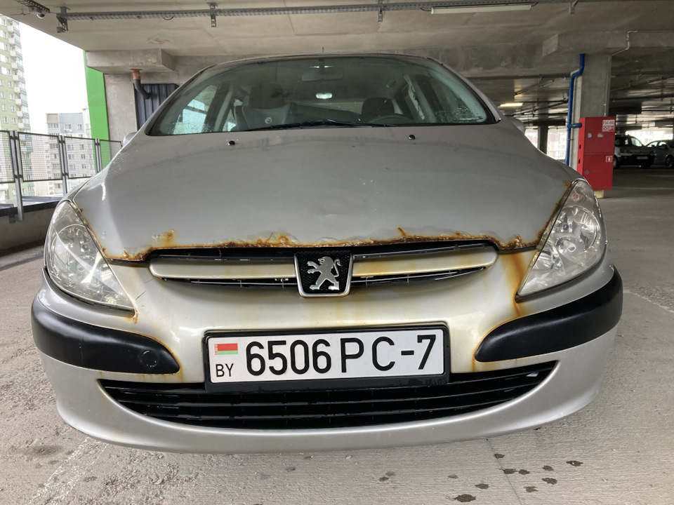 Замена капота — Peugeot 307, 2 л, 2001 года | ДТП | DRIVE2