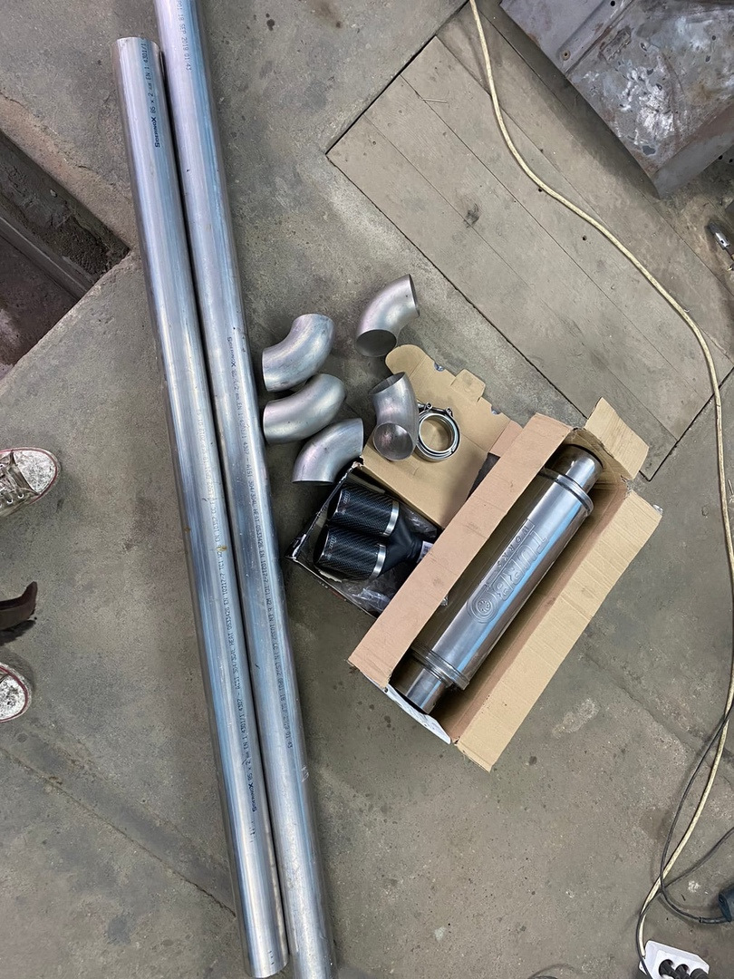 выхлопная система с нержавейки — BMW 5 series (E60), 3 л, 2005 года ...