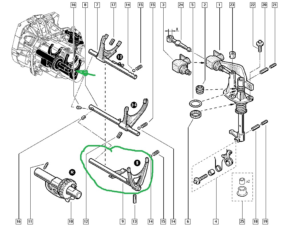 Ремонт, переборка коробки передач. — Dacia Solenza, 1,3 л, 2003 года ...
