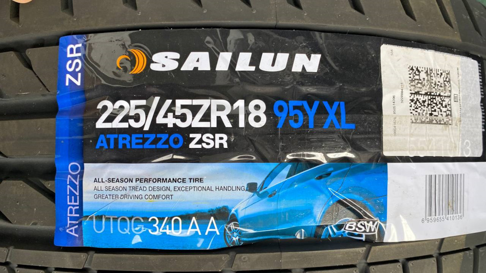 №23. Летняя резина Sailun Atrezzo ZSR 225/45 R18 95Y XL и 235/45 R18 ...