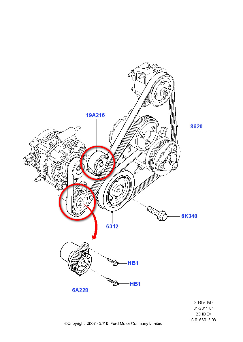 Схема ремня генератора мондео 3 Замена ремня и роликов, Часть 2 - Ford Mondeo IV, 2,3 л, 2013 года своими руками