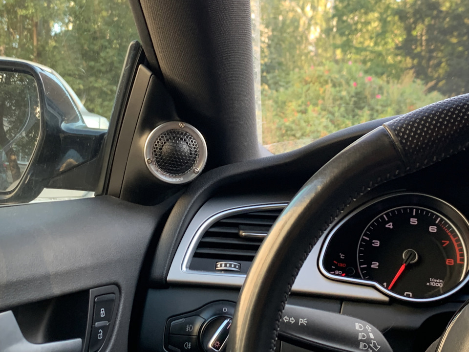 Твиттеры Best Balance B26T + изготовление подиумов — Audi A5 Sportback ...