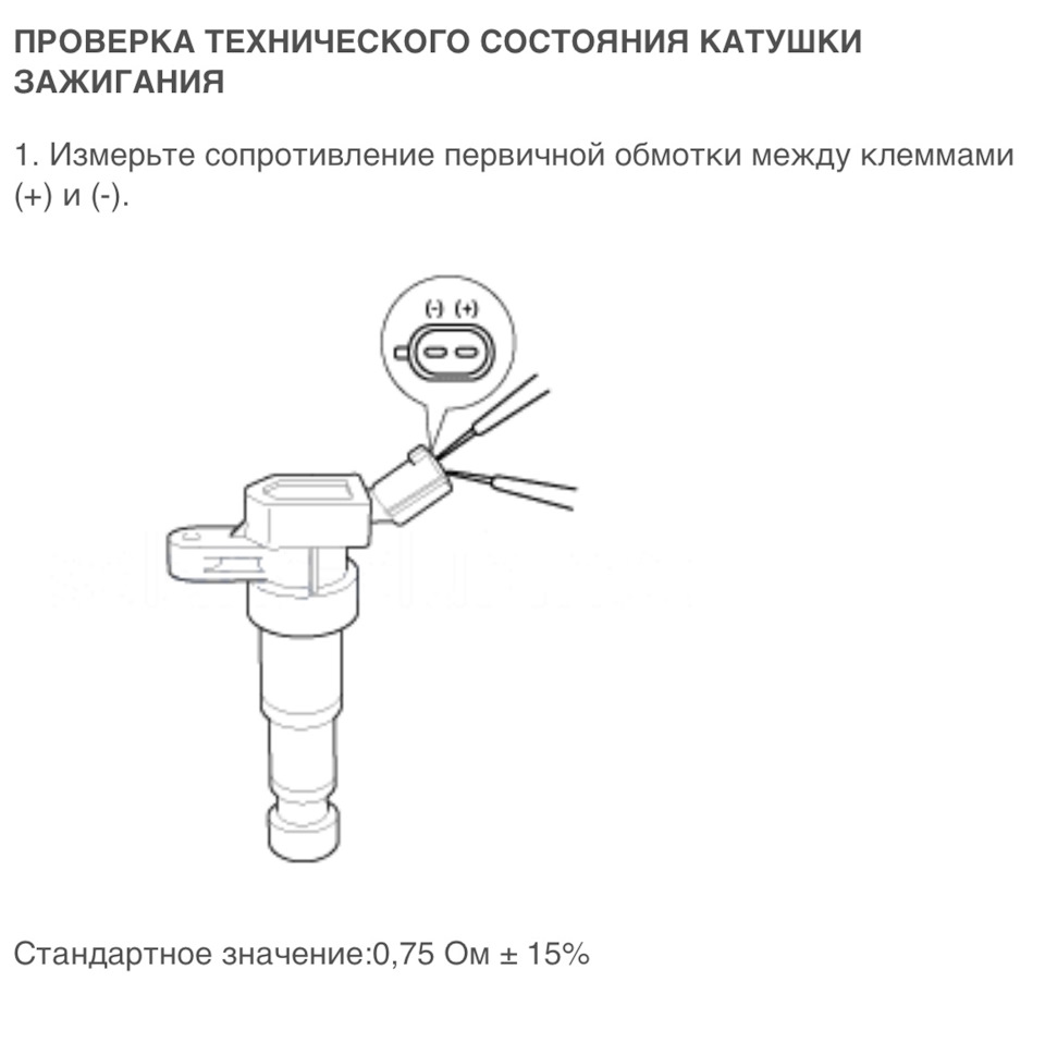 Как проверить катушку зажигания хендай солярис