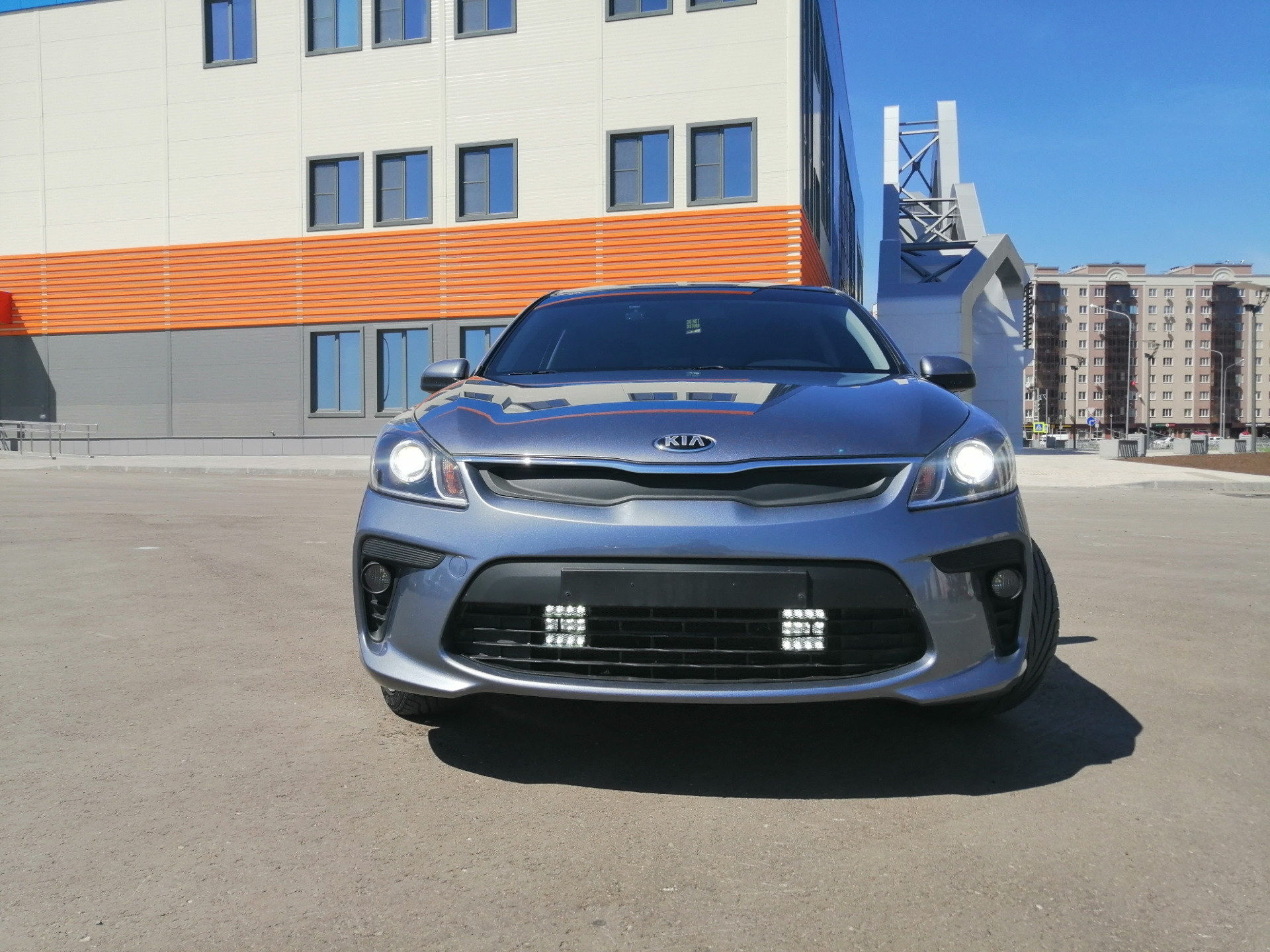 Каркасные шторки 👌 доп дальний свет🚘 — KIA Rio (4G), 1,6 л, 2019 года ...