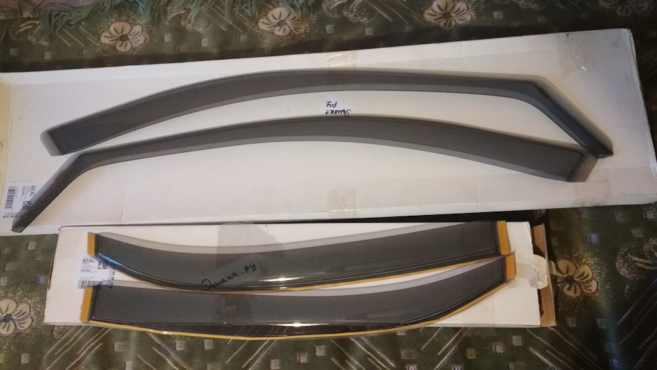 Установка дефлекторов окон — Chevrolet Lacetti 5D, 1,4 л, 2007 года ...