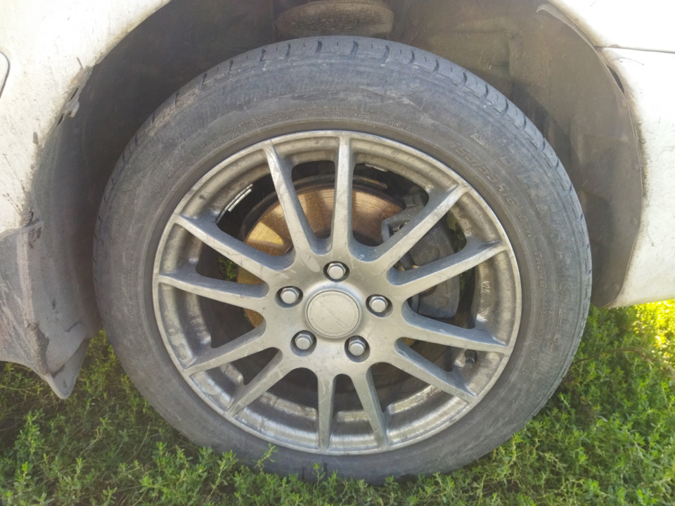 5*114,3, колёса r16, тормоза. — Toyota Carina (7G), 2,2 л, 1999 года ...