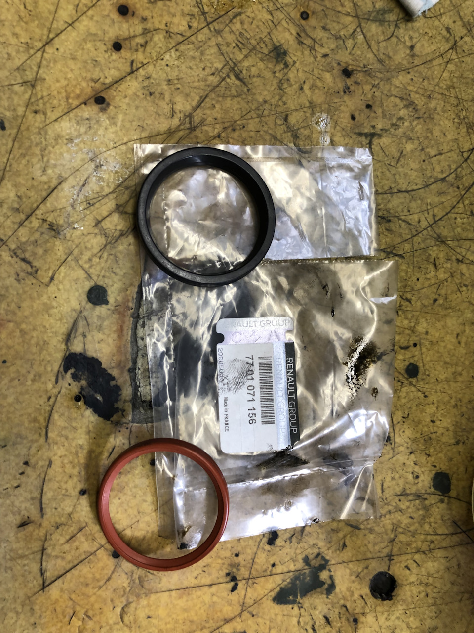 7701071156 Прокладка патрубка турбокомпрессора(рез) RENAULT | Запчасти ...