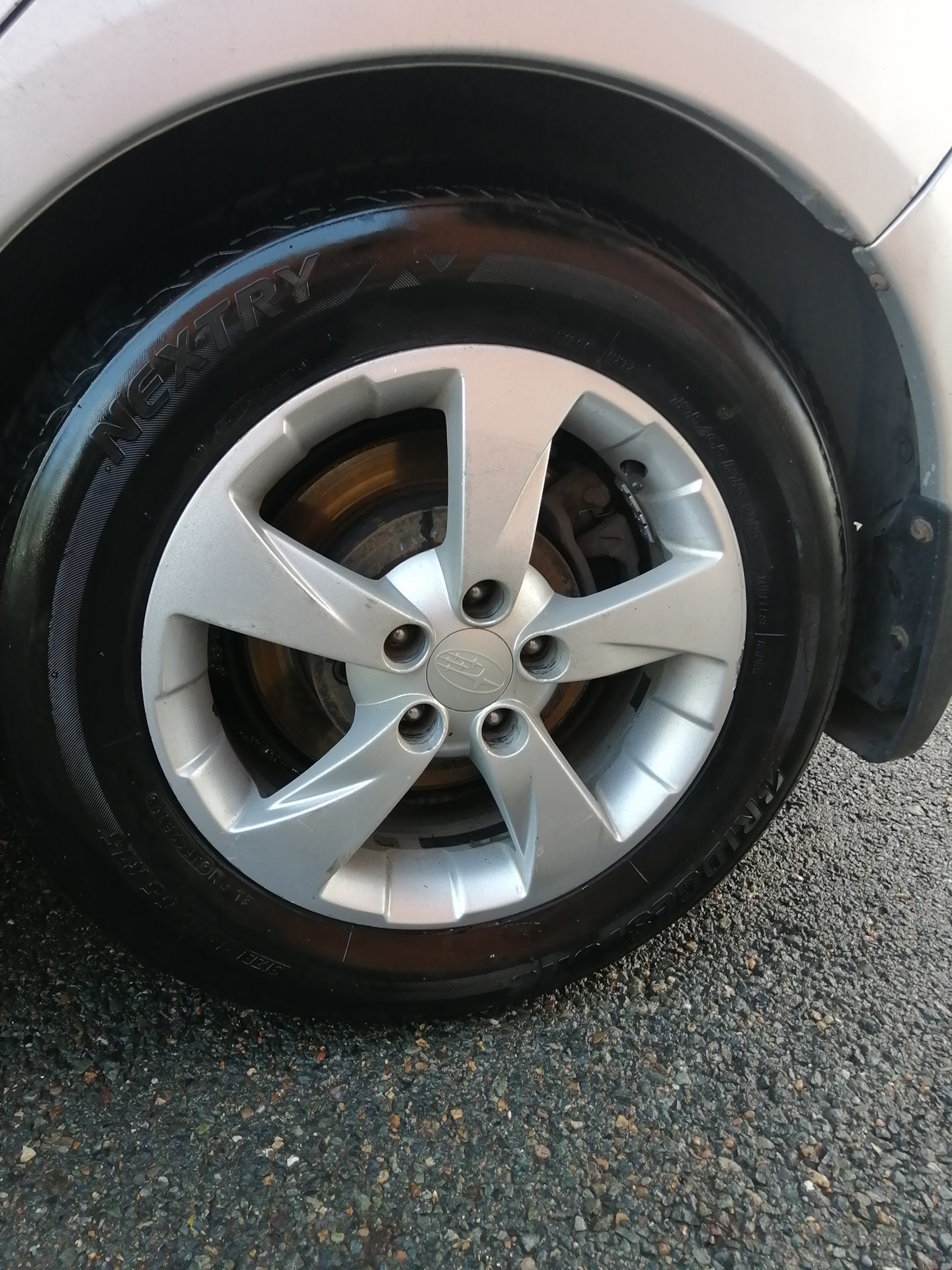 Пробую чернитель резины. — Subaru Impreza (GE, GH), 1,5 л, 2008 года ...
