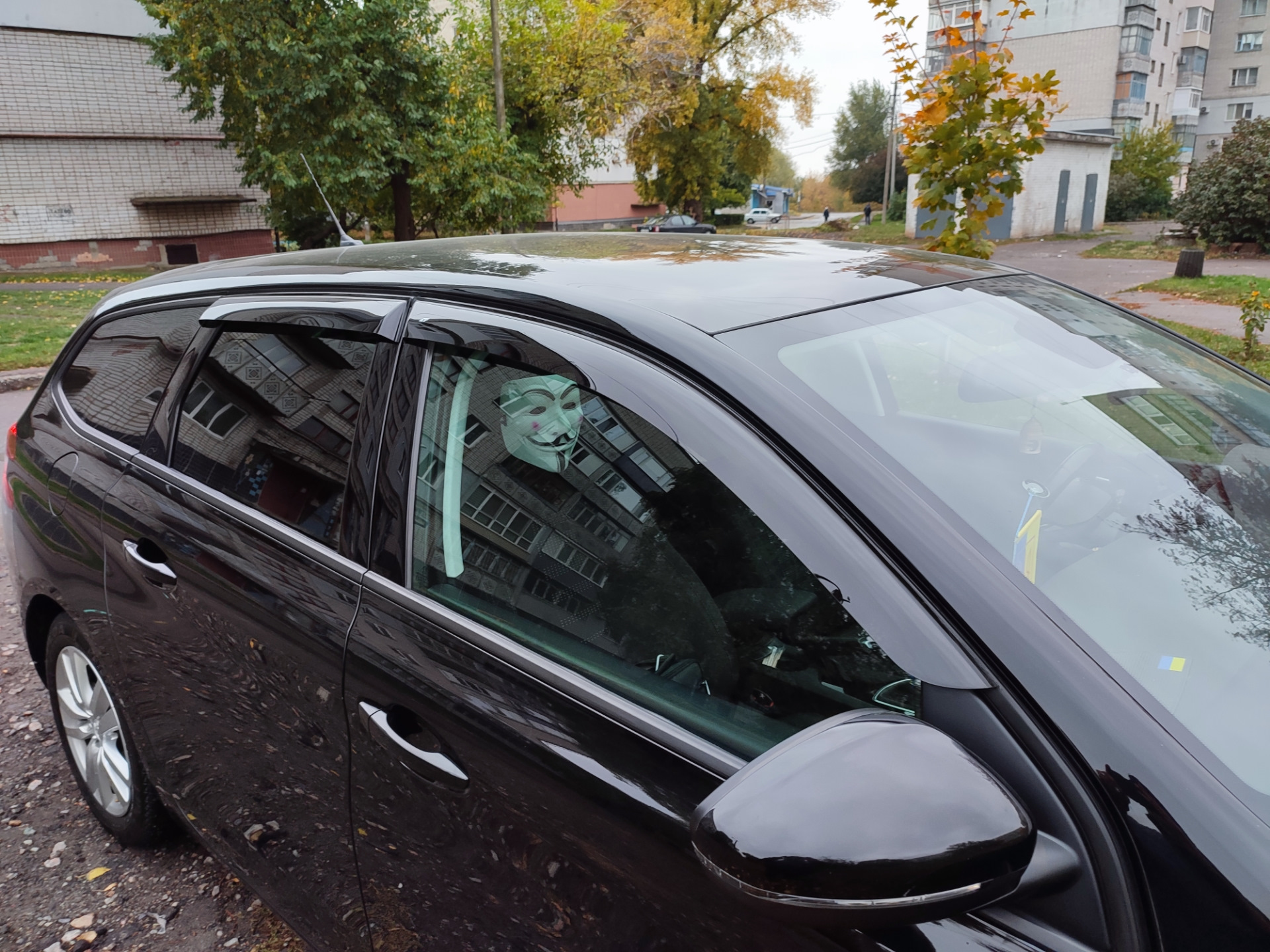 Мухобойка и ветровики 2 — Peugeot 308 SW (2G), 1,6 л, 2015 года ...