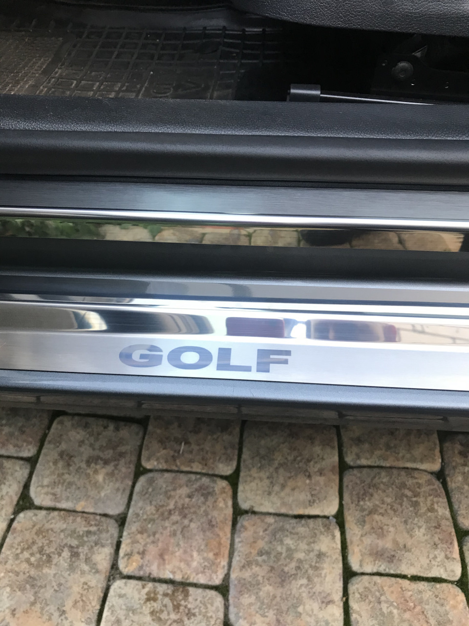 Хромированные накладки на пороги — Volkswagen Golf Variant (Mk6), 2 л ...