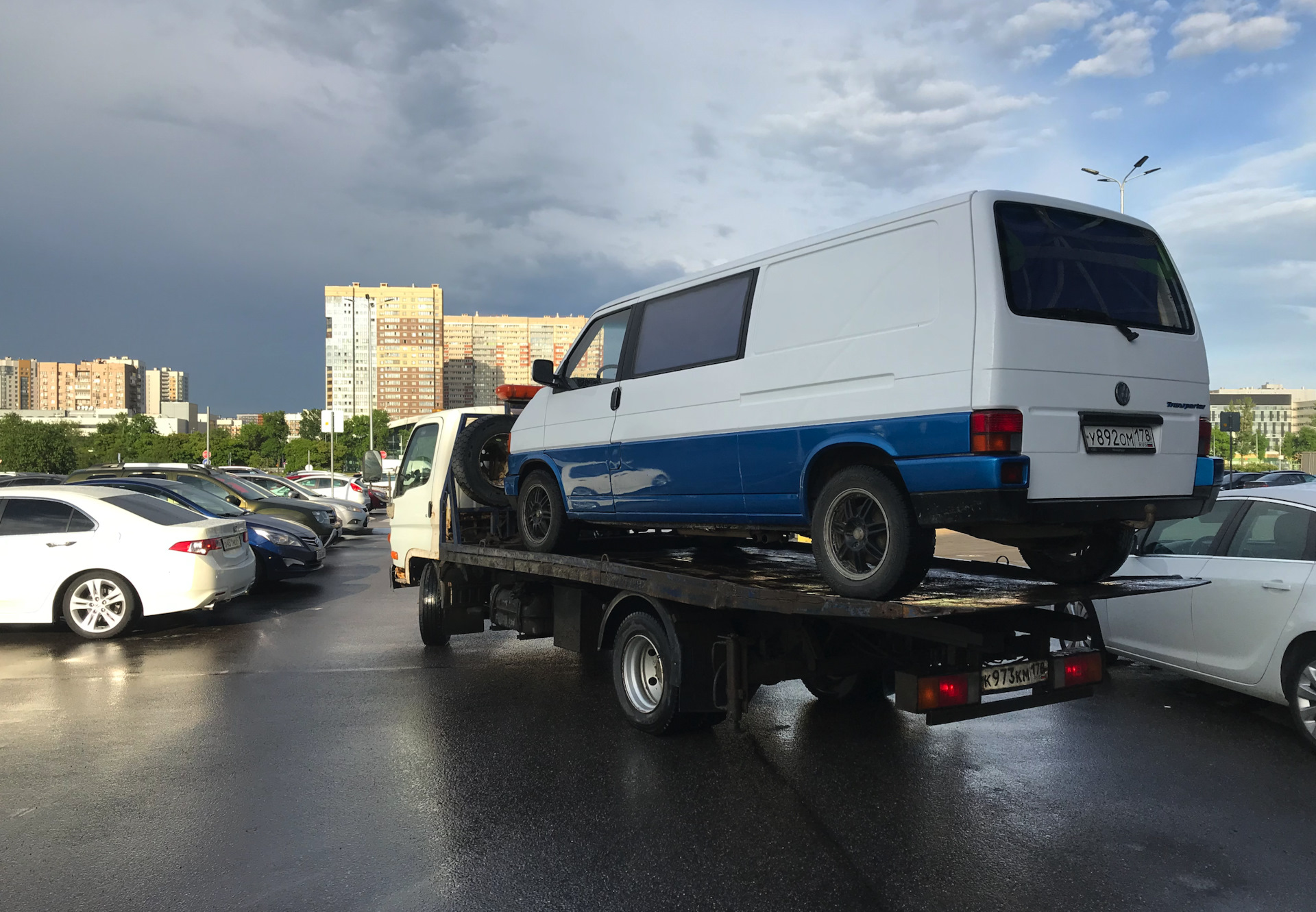 Приехал на новый двигатель и КПП. — Volkswagen Transporter T4, 1,9 л, 1995  года | поломка | DRIVE2