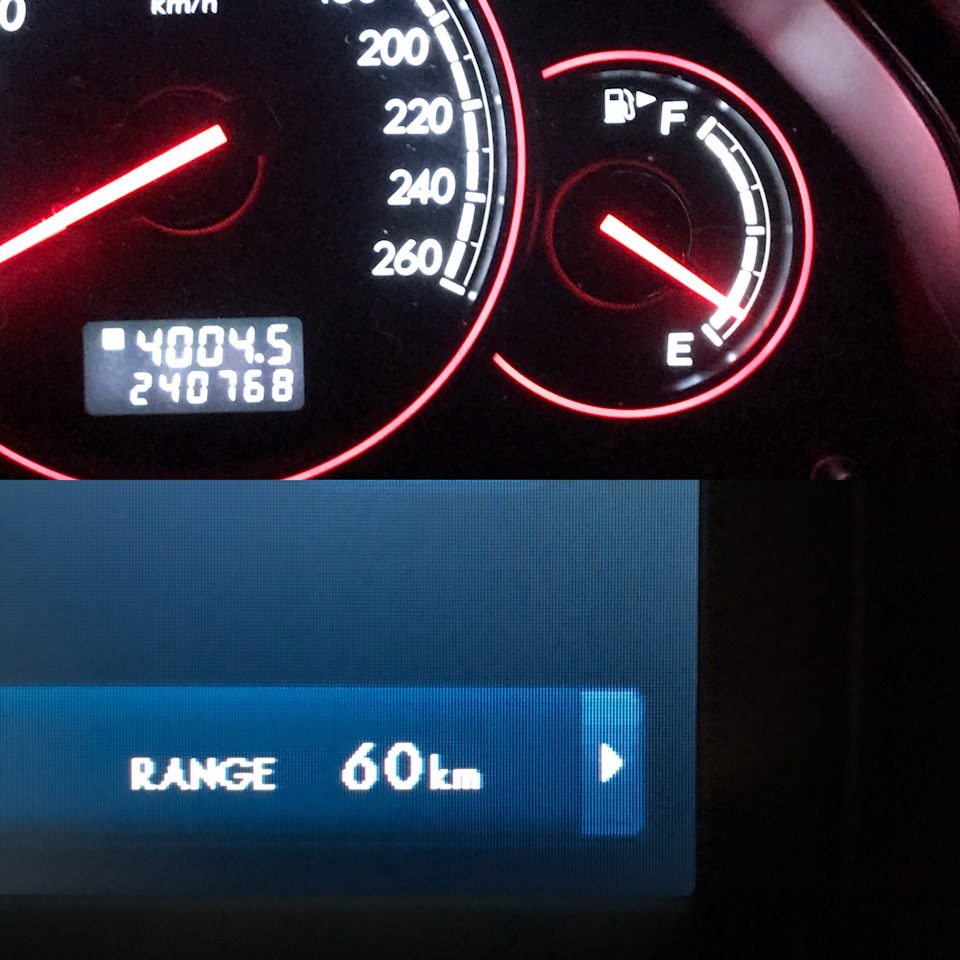 Разность показаний по топливу — Subaru Legacy (BL/BP), 3 л, 2004 года ...