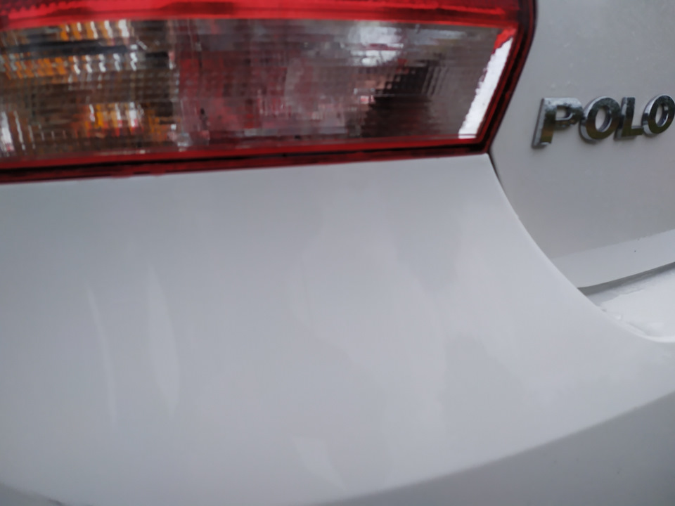 Очистка кузова "синей глиной" — Volkswagen Polo Sedan, 1,6 л, 2013 года ...