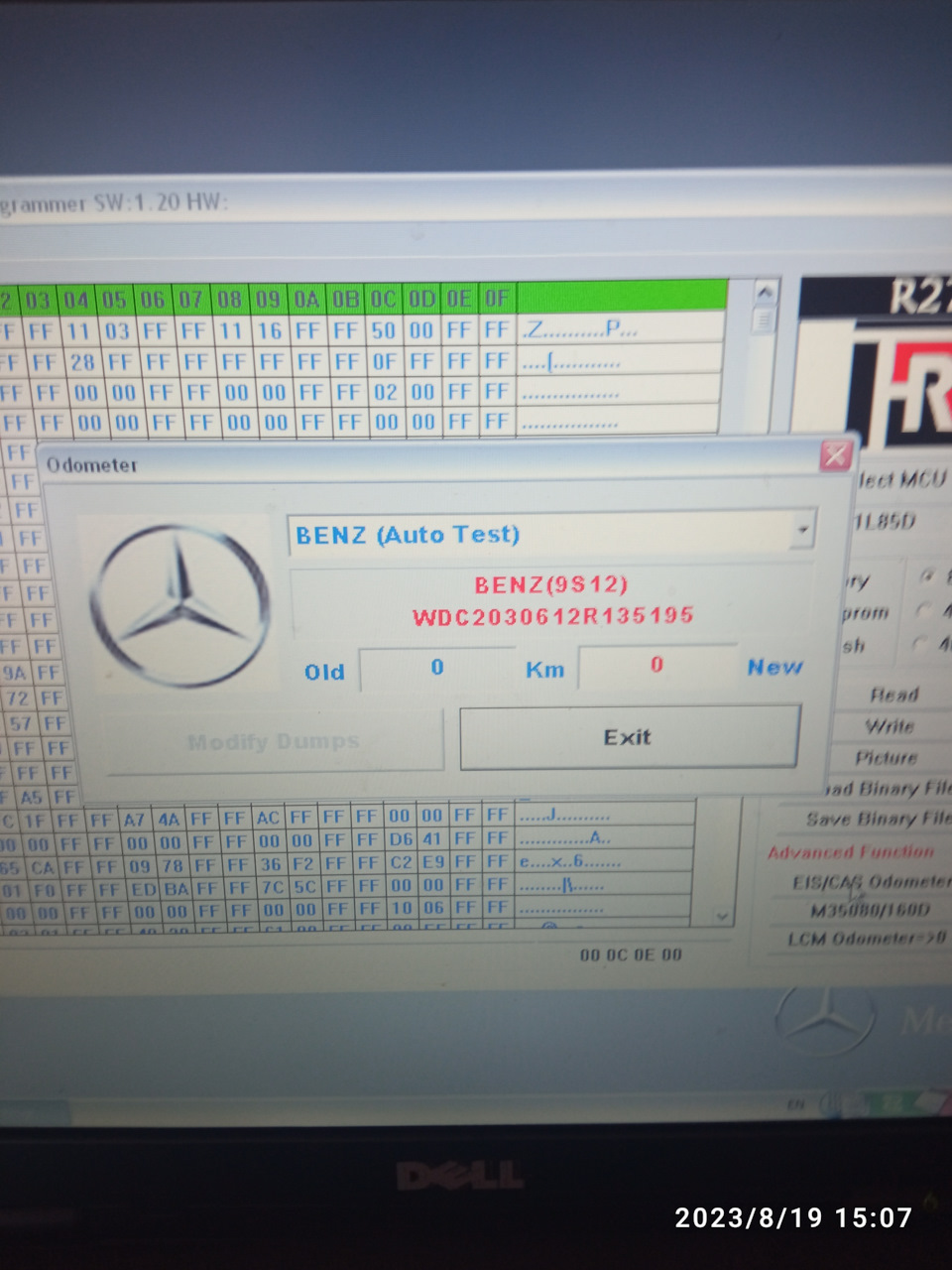 Замок от w209 читаем eeprom и меняем пробег на 0 — Mercedes-Benz C ...