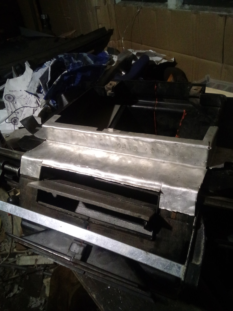 Такая вот получилась заплатка из АМц толщиной 1мм. — Lada 2120 Надежда