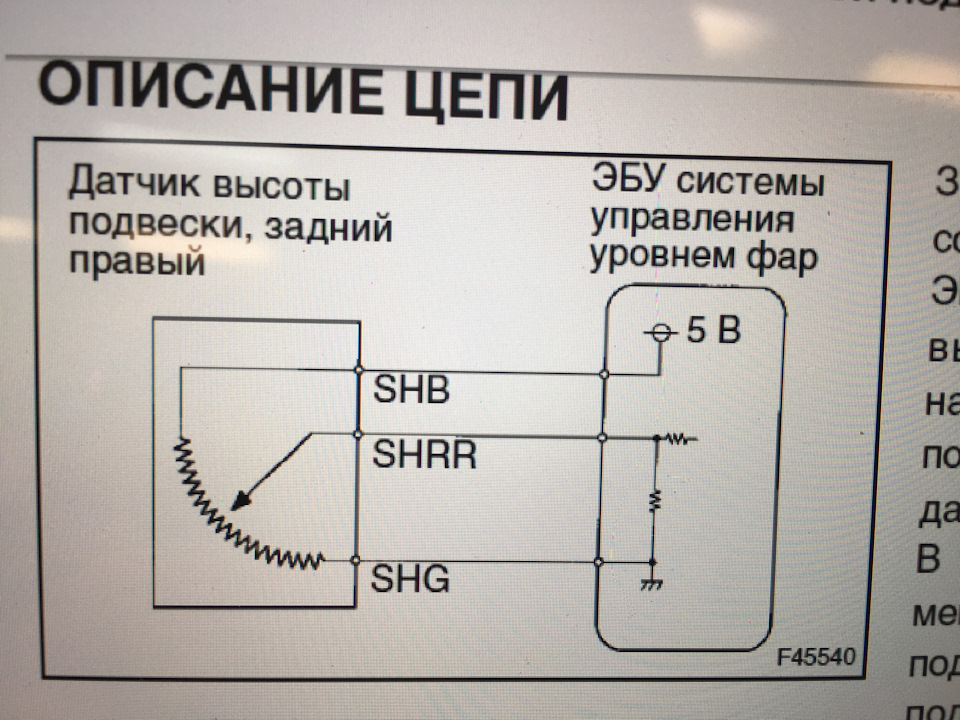 Схема датчика положения кузова