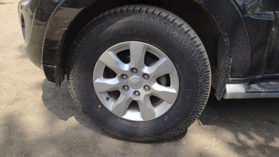 Нештатный размер — Mitsubishi Pajero (4G), 3 л, 2013 года | шины | DRIVE2