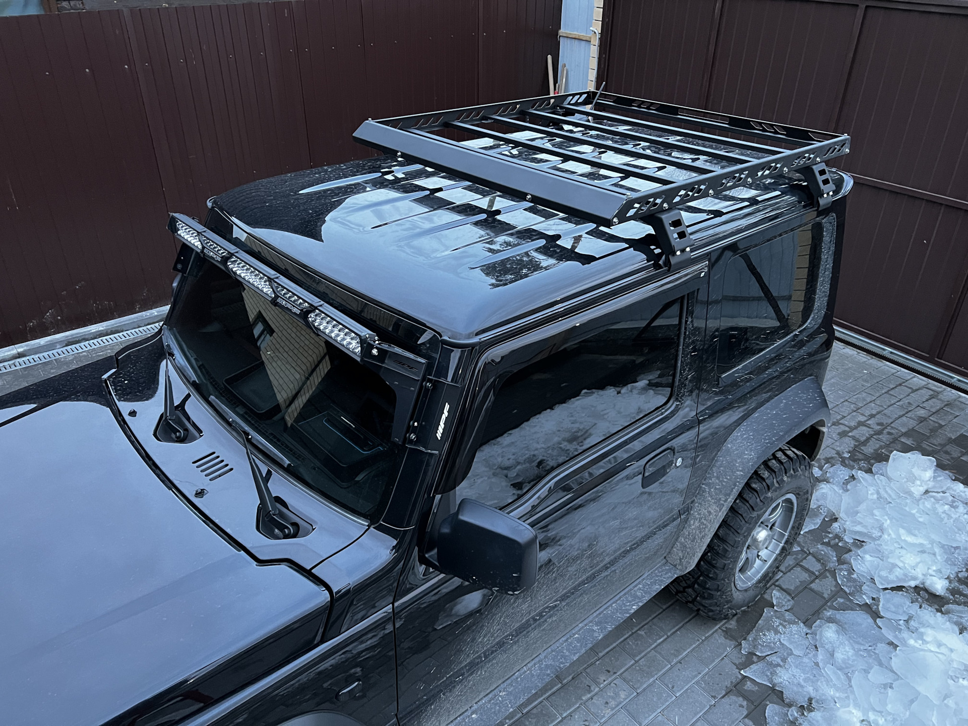 Багажник на крышу. — Suzuki Jimny (2018), 1,5 л, 2020 года | аксессуары ...