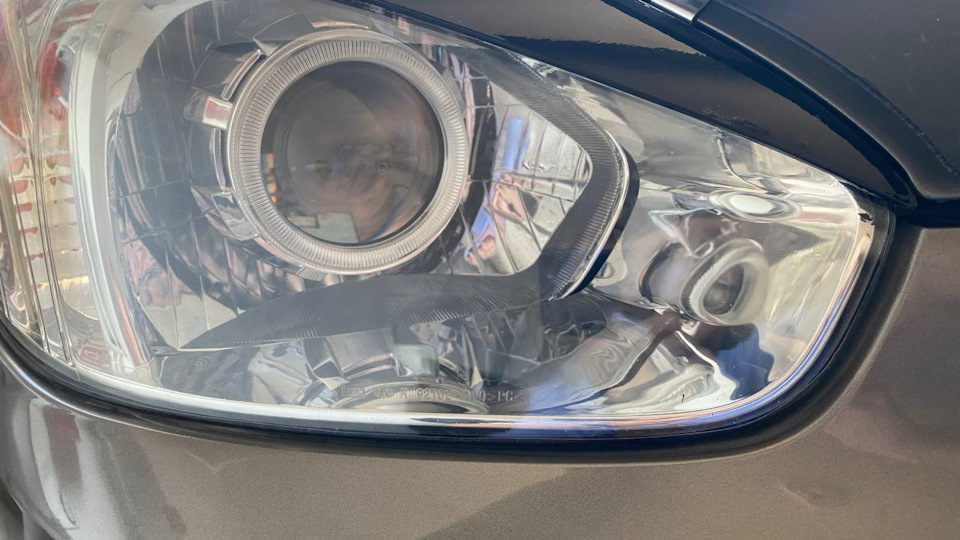 Защита фар полиуретановой пленкой (Hyundai Verna) — Hyundai Verna (MC ...
